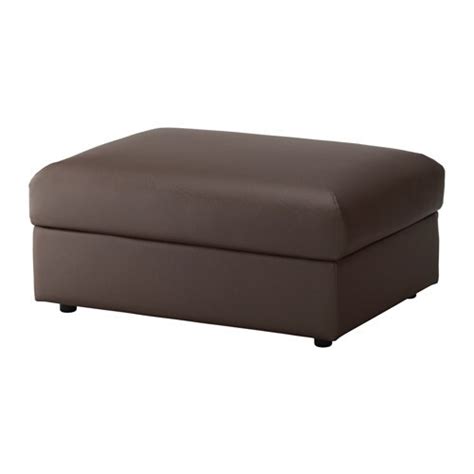 There are several marks on both the footstool and the chair itself. VIMLE Ottoman with storage - Farsta dark brown - IKEA