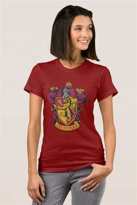 Harry Potter Gryffindor Crest Gold And Red T Shirt T Shirt Diy