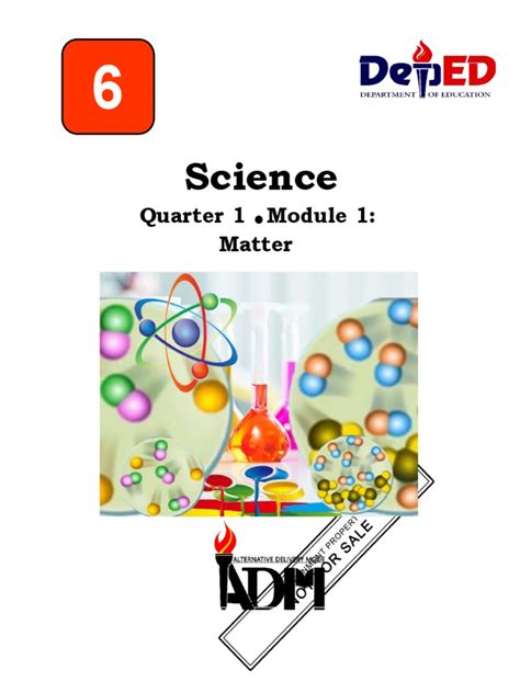 Science 6 Adm Module 1 Quarter 1docx Solution Filtration