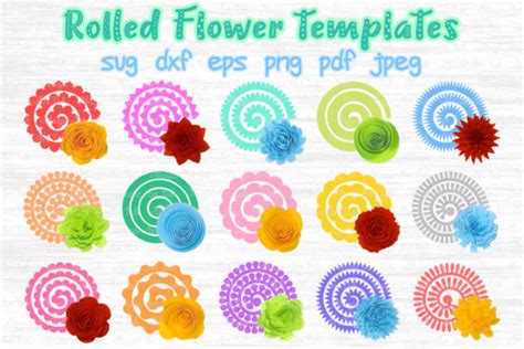 Rolled flowers SVG Graphic by MagicArtLab - Creative Fabrica