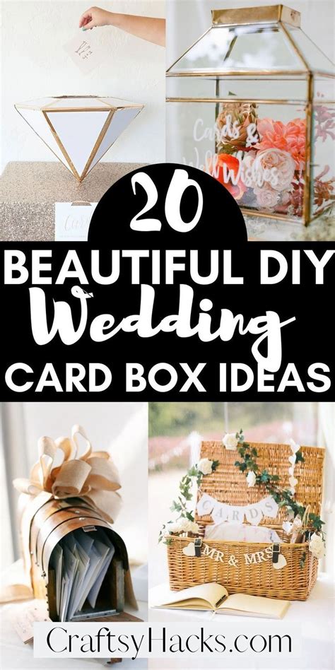 20 Wedding Card Box Ideas You Can Diy In 2023 Card Box Wedding Card