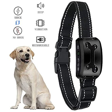 Train dogs and stop problem dog behaviors. OULE Shock Bark Collar Automotic 7 Sensitivity Shock ...