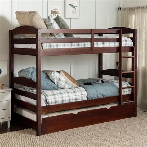 Reviews For Welwick Designs Solid Wood Twin Over Twin Bunk Bed
