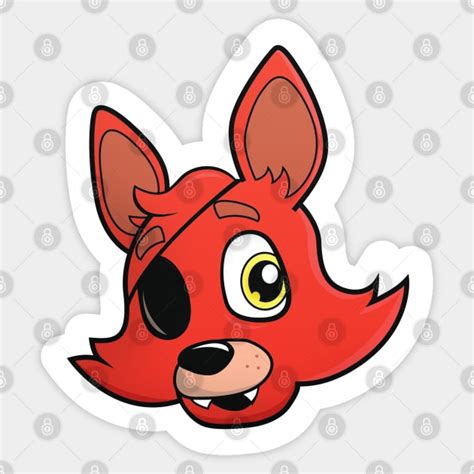 Fnaf Foxy Cartoon Game Character Fnaf Foxy Sticker Teepublic