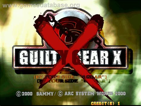 Guilty Gear X Arcade Games Database