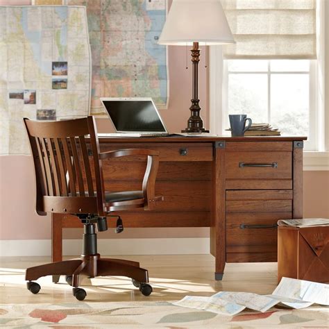 Loon Peak Newdale Computer Desk With 3 Drawers Contemporary Home