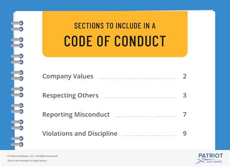 It guides us in the resolution of ethical dilemmas and provides contact information. Creating a Code of Conduct for Your Small Business ...