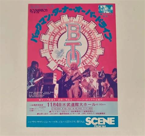 Bto Andjapanese Tour 1976 Ultra Rare 1976 Original Japanese Concert