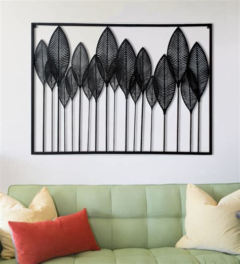 Buy Wrought Iron Decorative In Black Wall Art By Craftter Online Floral Metal Art Metal Wall
