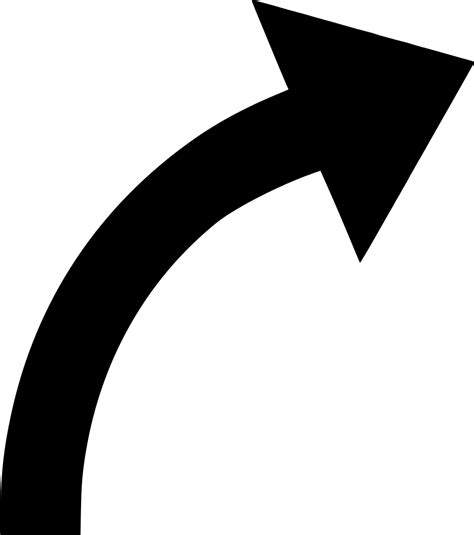 Black Curved Arrow Clipart Clipart Suggest