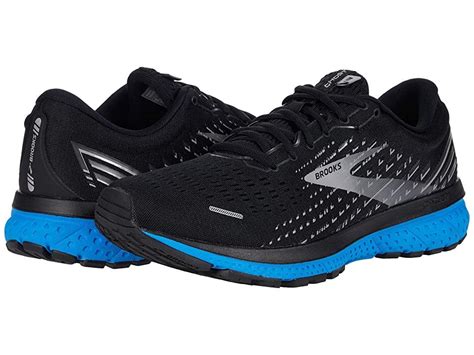 Brooks Ghost 13 Mens Running Shoes Blackgreyblue Running Shoes For