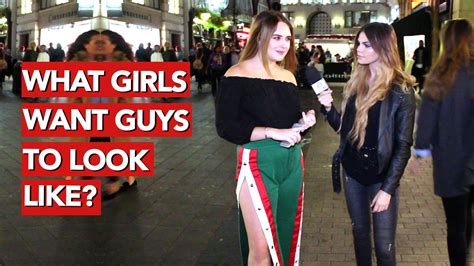 What do guys want as a present. What girls want guys to look like