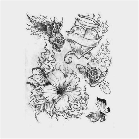 Cool Tattoo Designs On Paper Hair And Tattoos