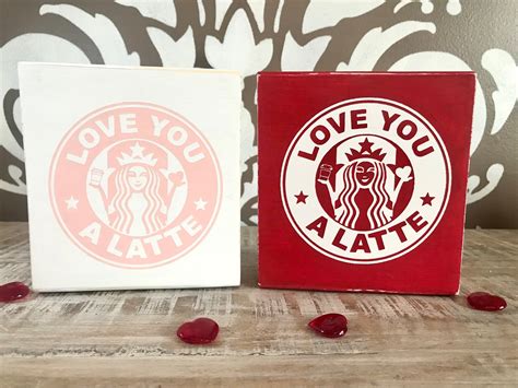 Starbucks Valentines Day Decor Starbucks Mini Sign Etsy