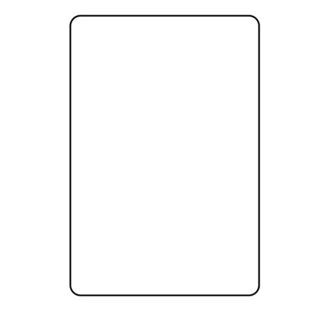 Blank Playing Card Template Parallel Clip Art Library For Blank