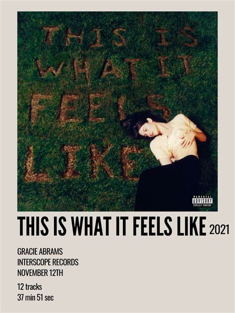 This Is What It Feels Like Poster Music Album Covers Music Poster