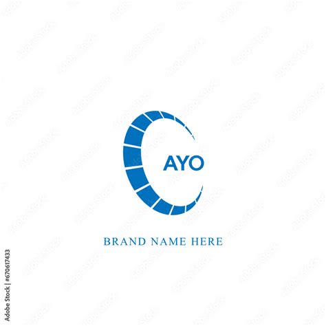 Ayo Logo A Y O Design White Ayo Letter Ayo A Y O Letter Logo Design