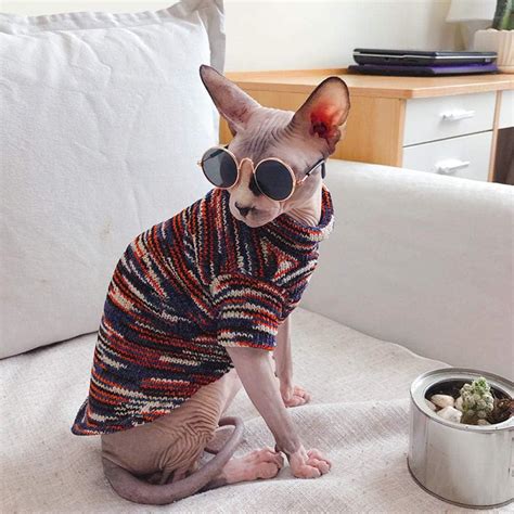 Nelit Sphynx Cat Clothes Cat Clothing Warm Cotton Thickened Sweater