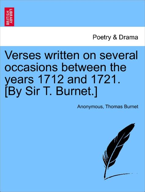 â€Žverses Written On Several Occasions Between The Years 1712 And 1721