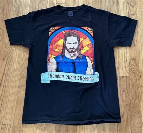 Seth Rollins Shirt Men Large Wwe Raw Wrestling Monday Night Messiah