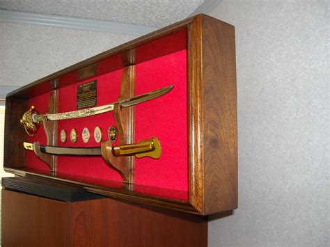Military Sword Shadow Box By Swo ~ Woodworking