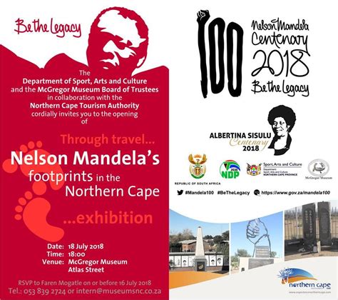 Nelson Mandela S Footprints Through The Northern Cape 18 July 2018 The Heritage Portal