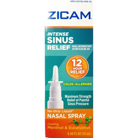 Zicam Intense Sinus Relief Nasal Spray Hargraves Online Healthcare