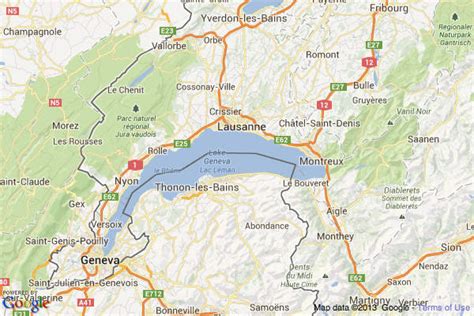 Map Of France And Switzerland Border Cities And Towns Map