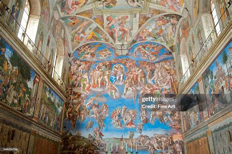 Michelangelo Last Judgment Fresco From The Sistine Chapel News
