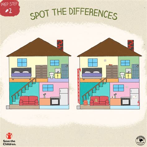 Spot The Differences Printable House