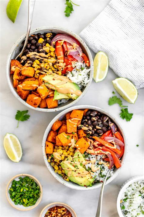 Vegan Sweet Potato Burrito Bowl Eat With Clarity