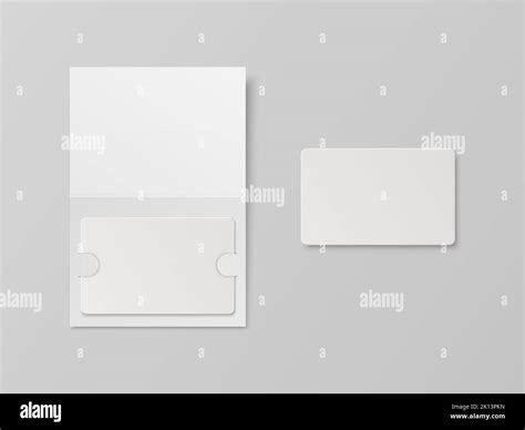 Vector 3d Realistic White Guest Room Plastic Hotel Apartment Keycard Id Card Sale Credit