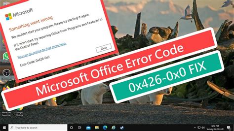 Arreglar El Código De Error 0x426 0x0 De Microsoft Office Mundowin