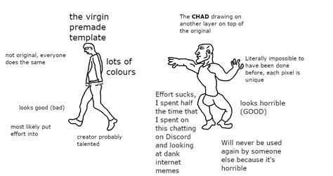 The Virgin Vs The Chad Template
