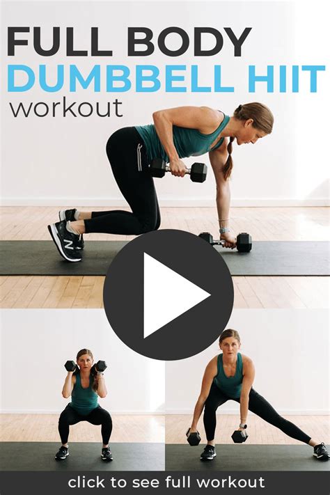 Minute Dumbbell Hiit Workout Video Nourish Move Love