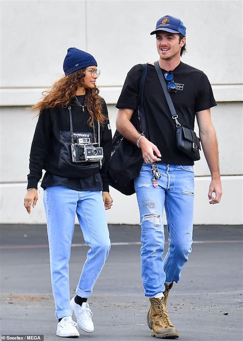Zendaya And Boyfriend Jacob Elordi Coordinate Their Outfits As They