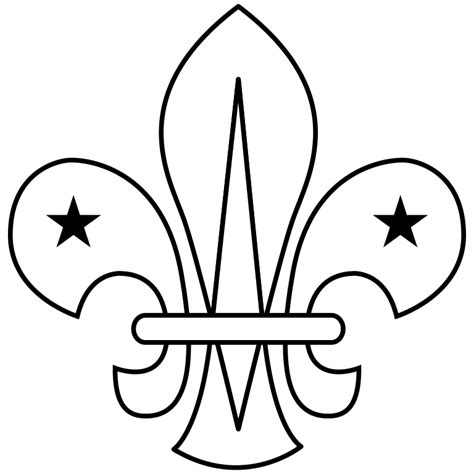 Fleur de lis tiger eye logo. File:WikiProject Scouting fleur-de-lis outline.svg ...