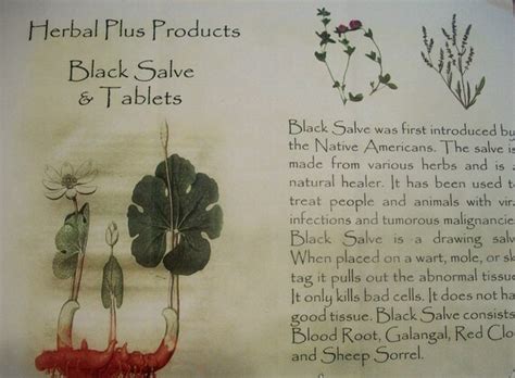 Instructions For Black Salve Or Black Salve Tablets By Gittina