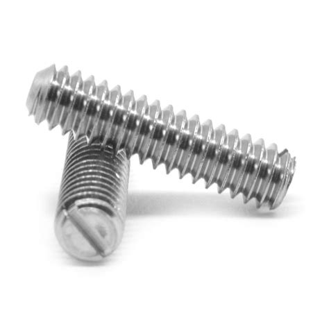 12 13 X 12 Coarse Thread Slotted Set Screw Case Hardened Low Carbon