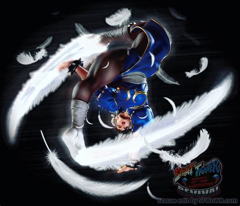 Chun Li Spinning Bird Kick Uas Statue Edit By Sfwowr On Deviantart