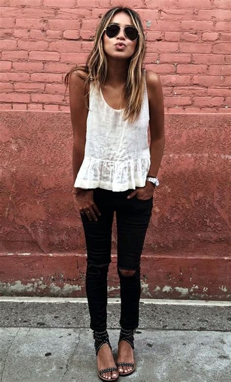 45 ripped jeans outfit ideas every stylish girl should try latest fashion trends moda ropa