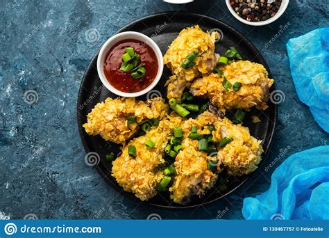 Chicken Wings In Breading Deep Fried Chicken Wing Stock Image Image