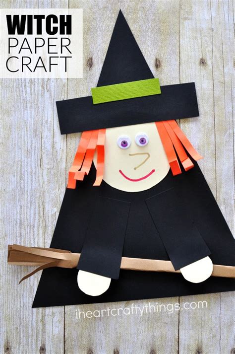 Craft An Adorable Witch For This Halloween With Construction Paper