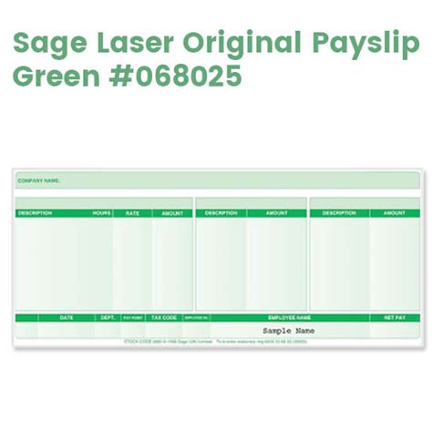 Sage Original Design Payslip Sage Accounts Solutions