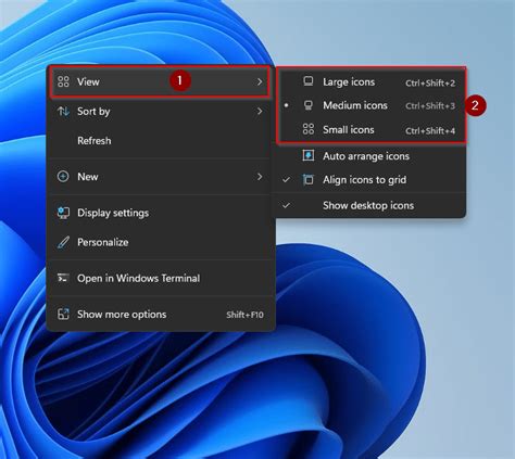 How To Show Hide Or Resize Desktop Icons In Windows 11 Gear Up Windows