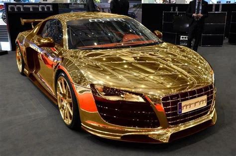 Gold Audi R8 Dubai Cars Sports Cars Luxury Audi
