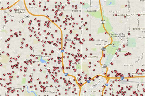 Registered Sex Offender Map Of San Antonio Area ZIP Codes San Antonio Express News