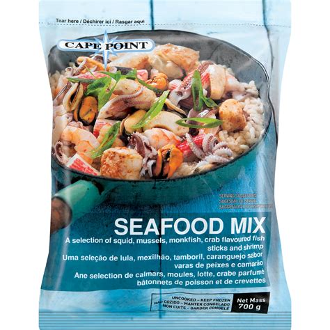 Cape Point Frozen Seafood Mix 700g Frozen Seafood And Shellfish