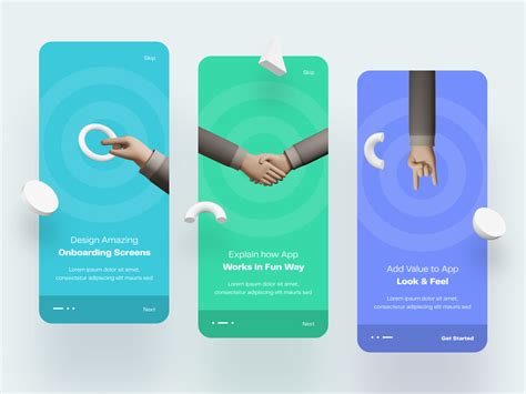 3d Onboarding Mobile App Templates Ui Kit Uplabs