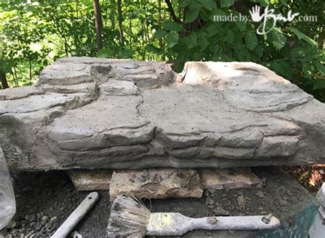 Lightweight Concrete Faux Rock Made By Barb 2 Step Easy Method